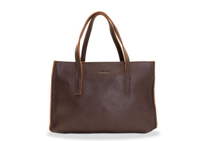 Madryn Walnut Leather Mini Messenger Bag