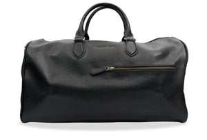 Bolivar Black Leather Duffle