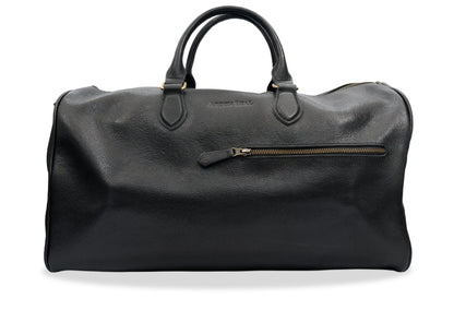 Bolivar Black Leather Duffle