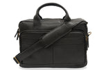 Avenida Black Leather Messenger Bag