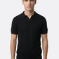 The Organic Knitted Polo - Black