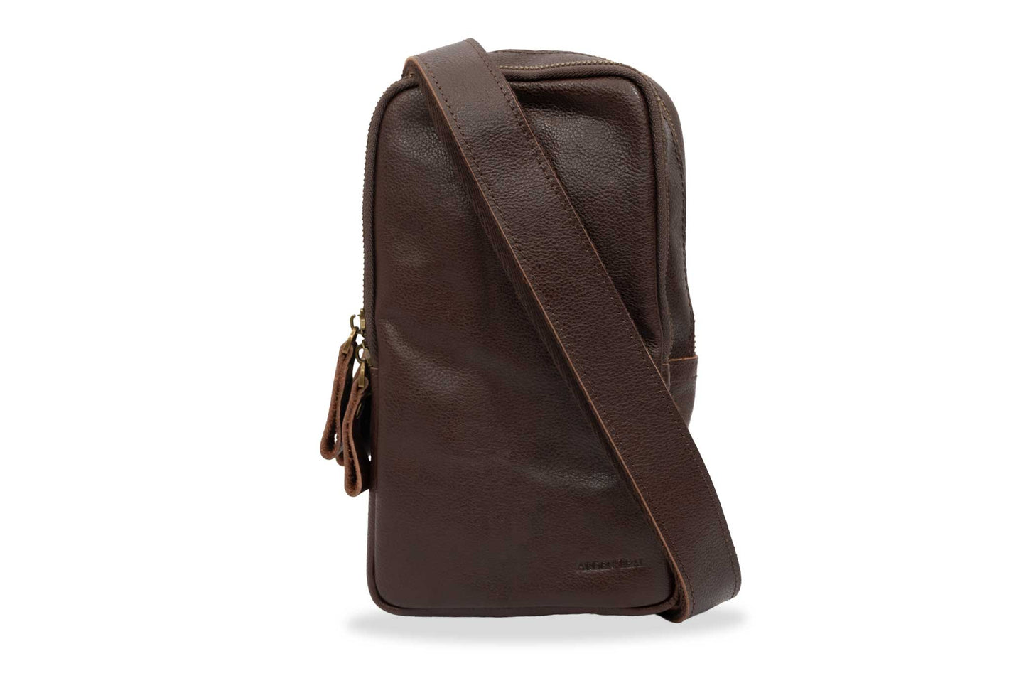Cali Walnut Crossbody Leather Bag