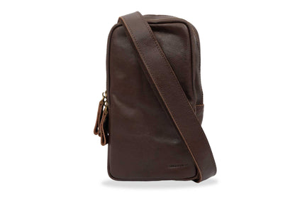 Cali Walnut Crossbody Leather Bag