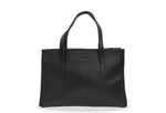  Madryn Black Leather Tote Bag