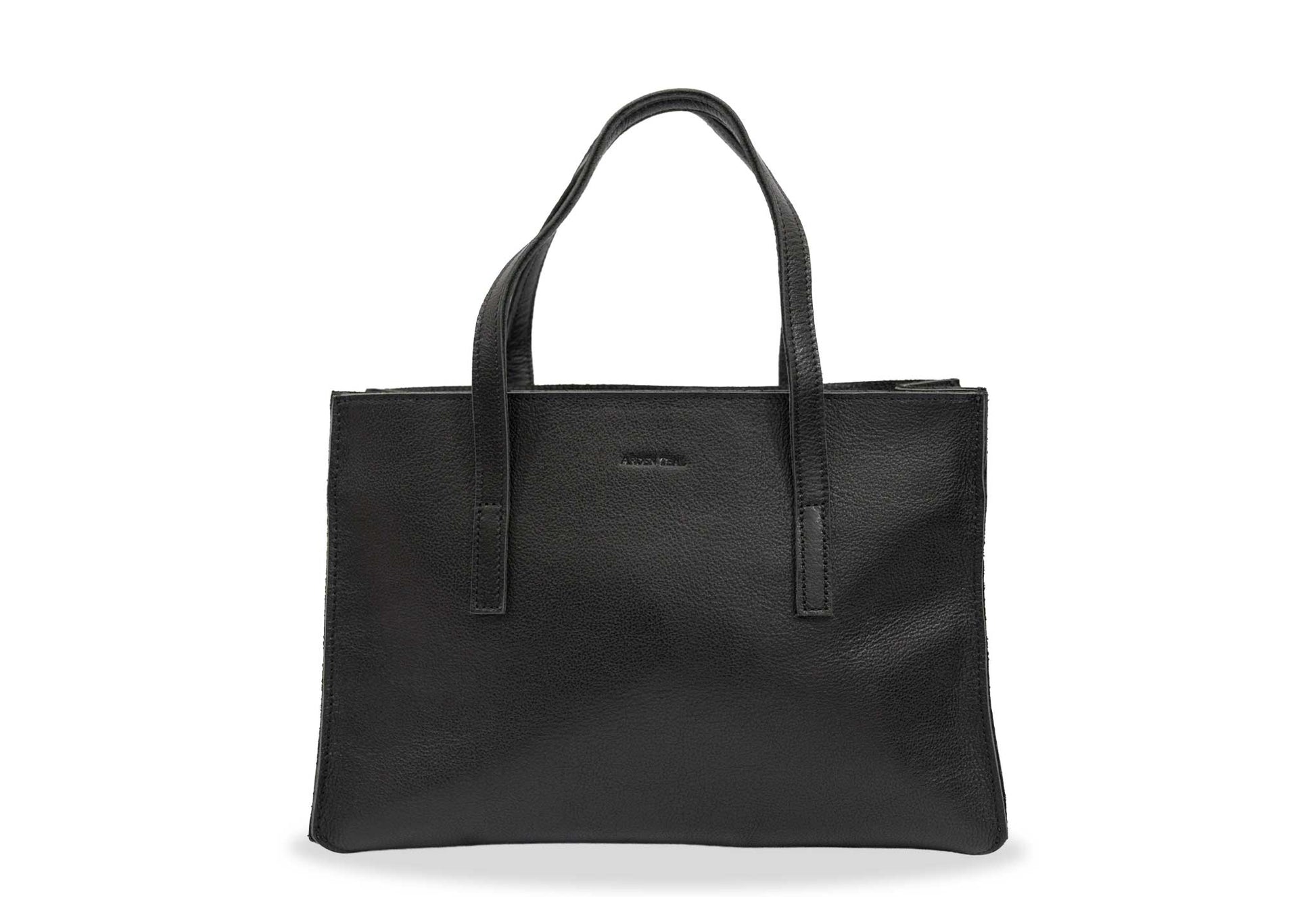  Madryn Black Leather Tote Bag