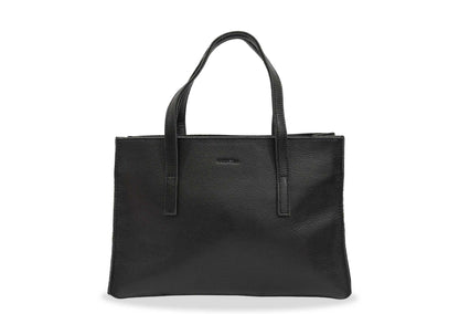  Madryn Black Leather Tote Bag