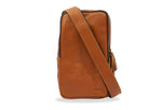 Cali Chestnut Crossbody Leather Bag