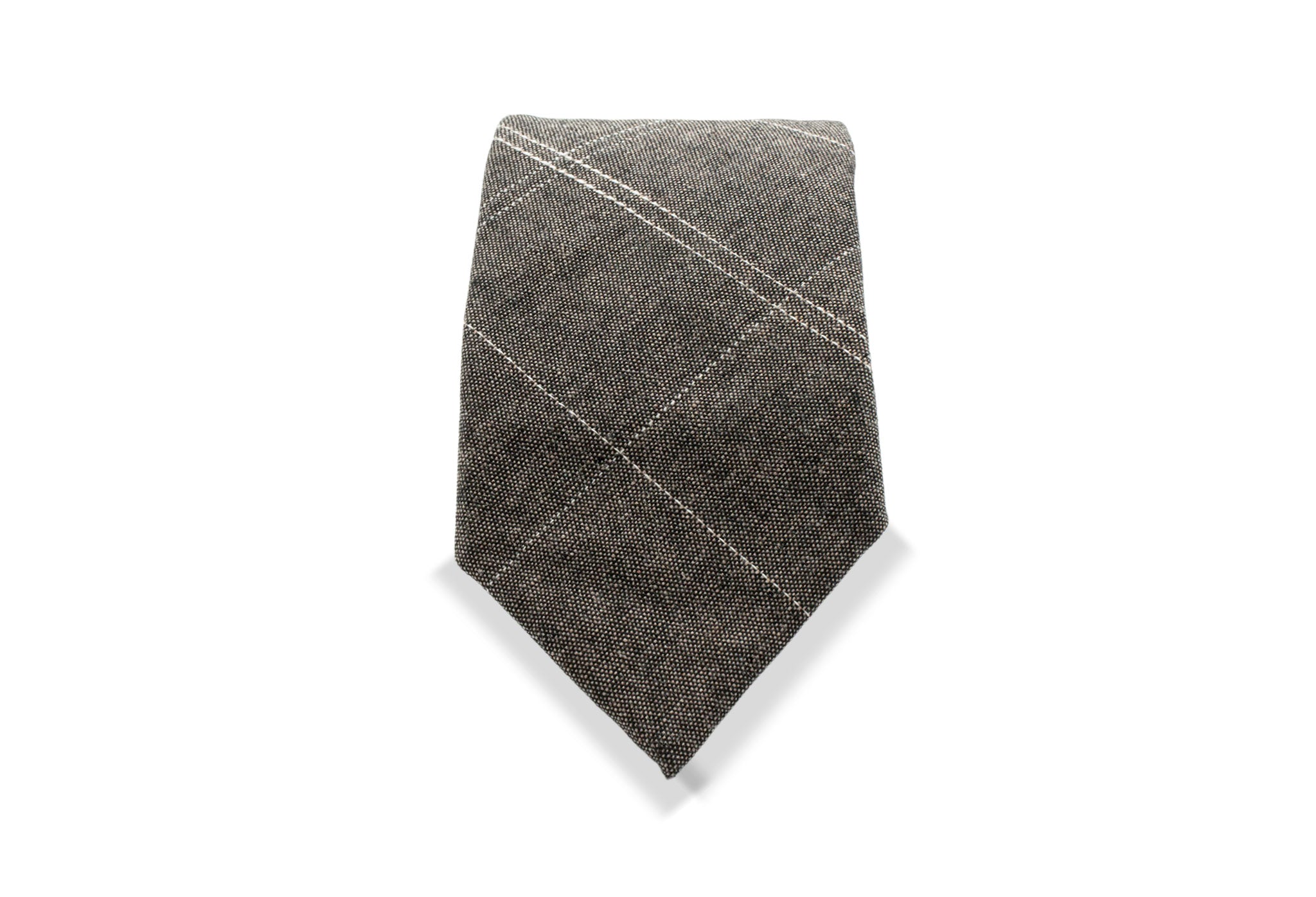 Amapa Brown Linen Tie