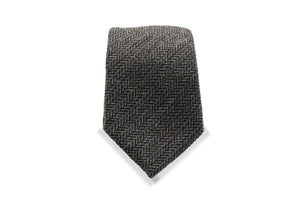 Ogami Slate Japanese Wool Blend Tie