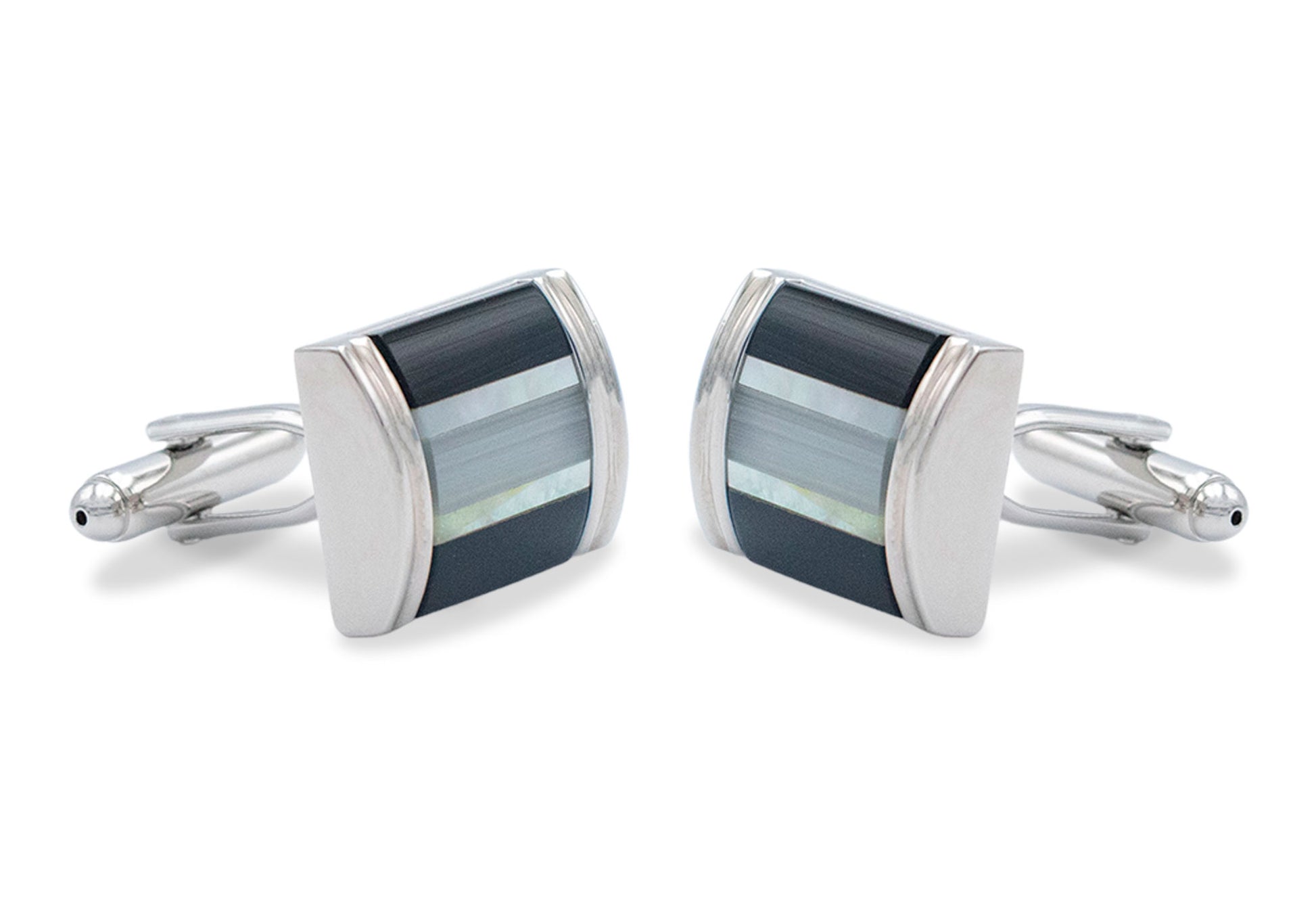 Lara Horizontal Geometric Cufflink
