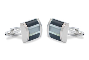 Lara Horizontal Geometric Cufflink