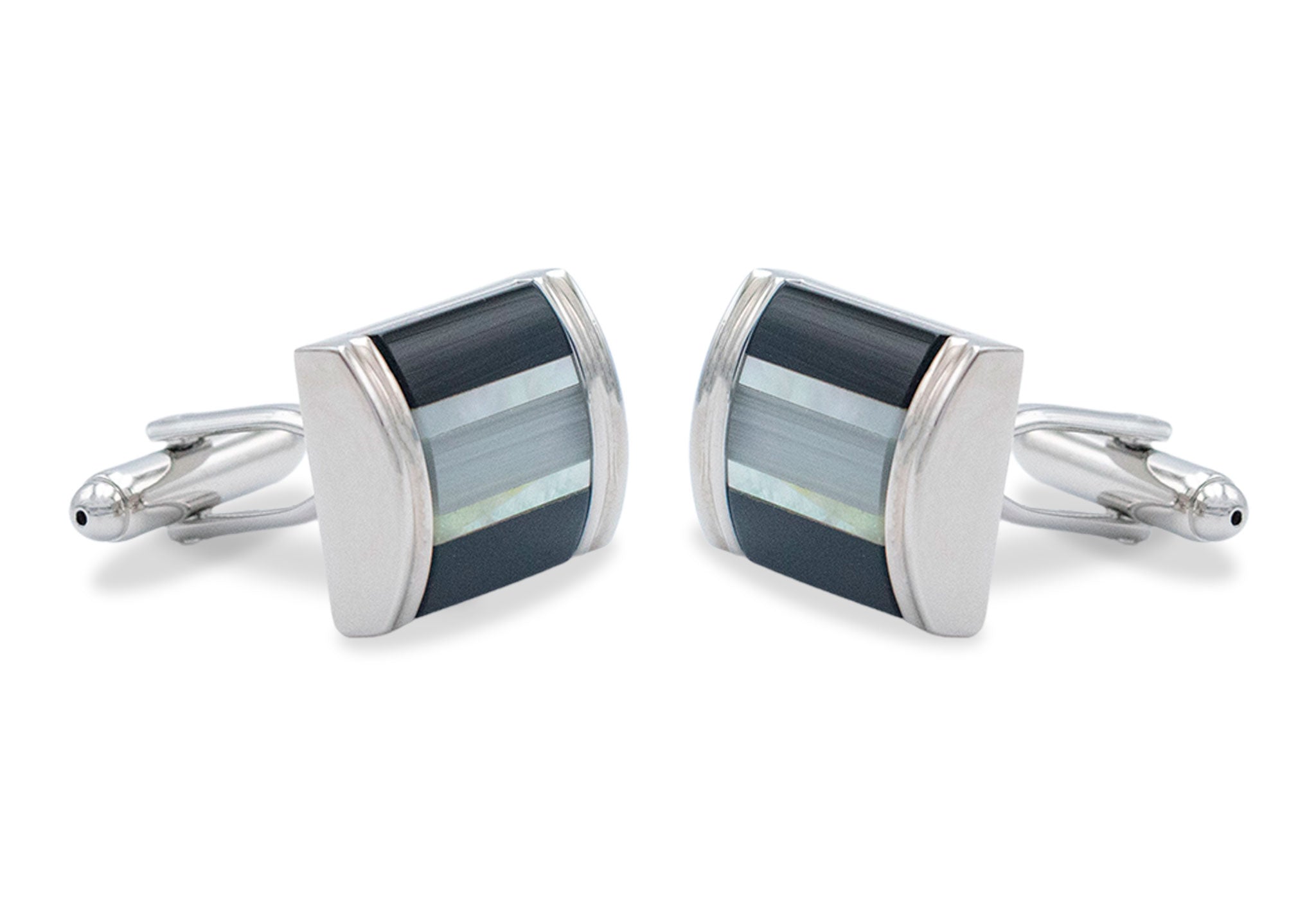 Lara Horizontal Geometric Cufflink