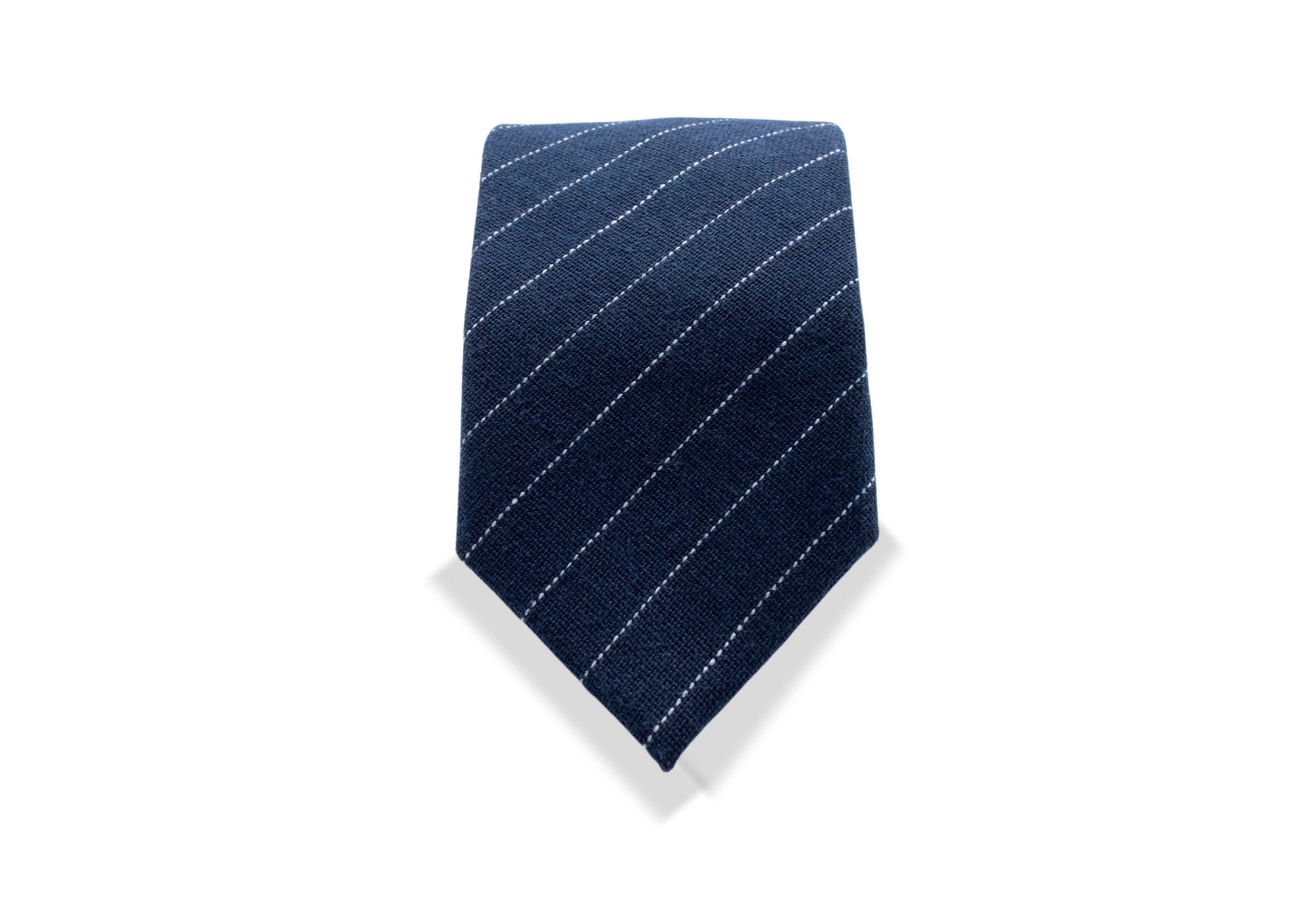 Paulo Navy Japanese Cotton/Linen Tie