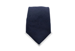 Ogami Navy Japanese Cotton/Linen Tie