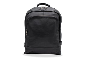 Sevilla Black Leather Backpack