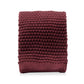 The Silk Knitted Tie - Maroon