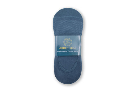 Aires Premium Cotton Anti-Bacterial Hidden Socks - Teal