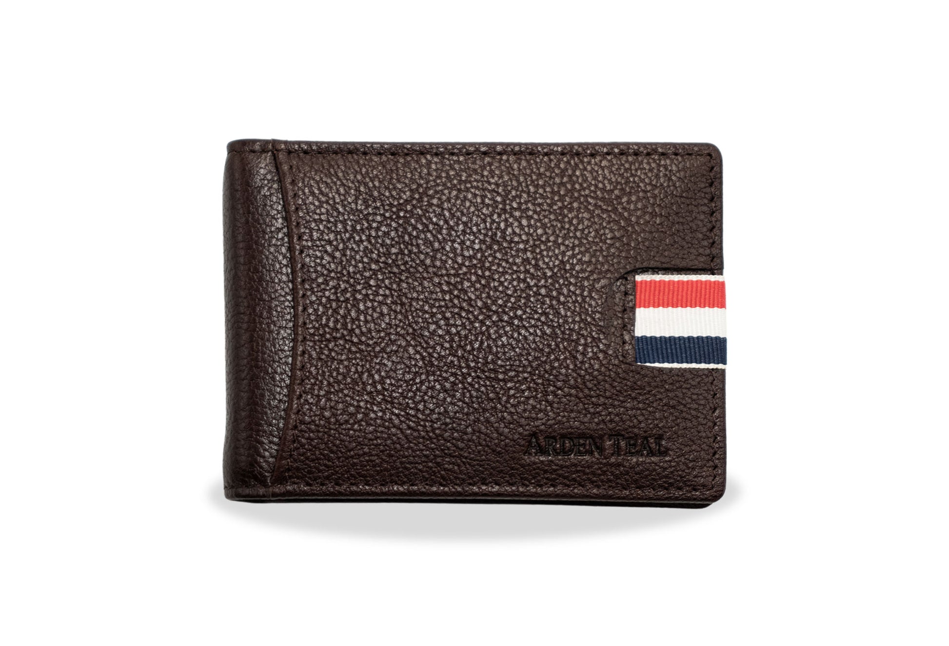 Dinero Walnut Money Clip Leather Wallet