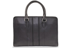 Envigado Black Leather Messenger Bag