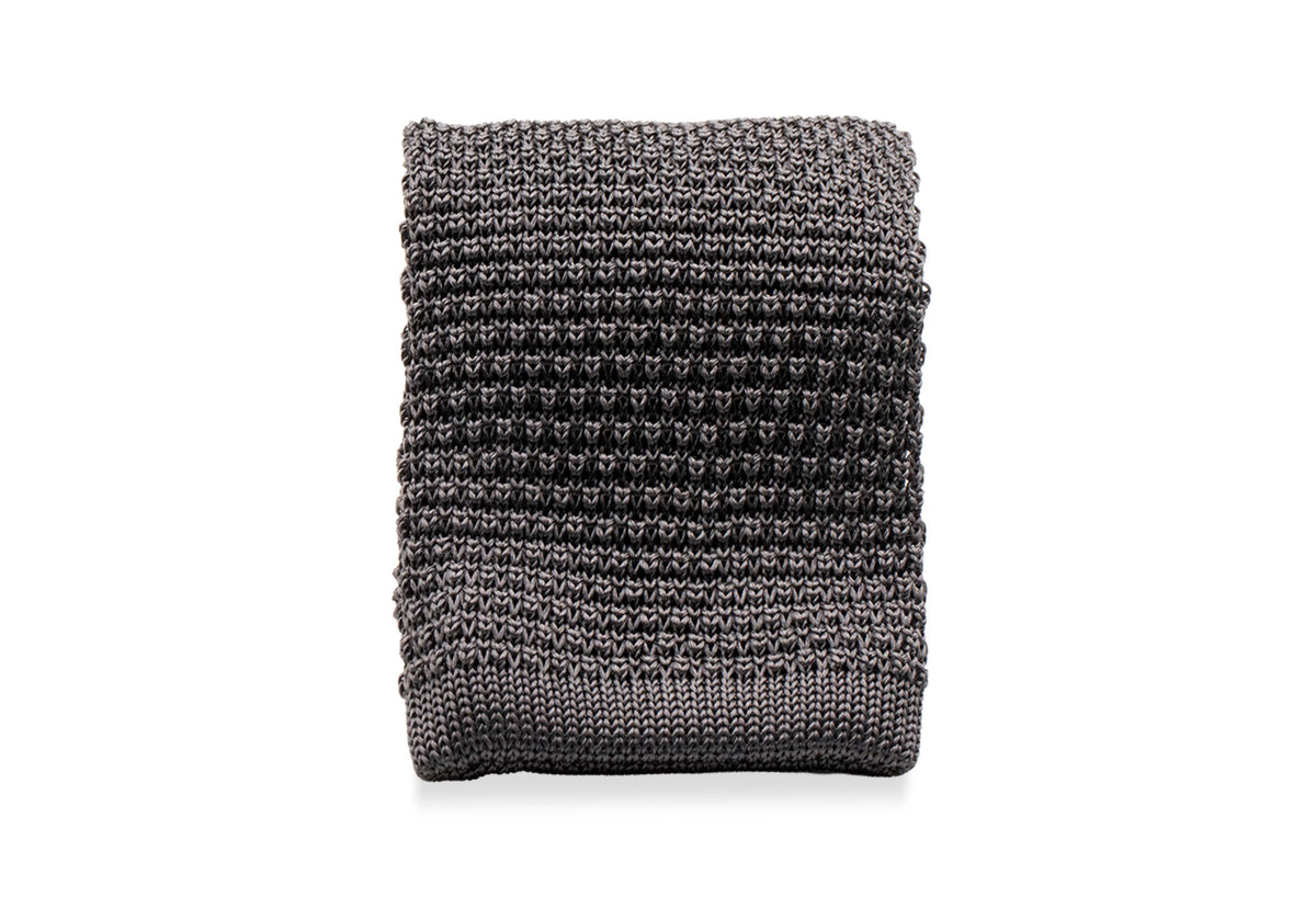 The Silk Knitted Tie - Grey