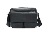Caldas Black Leather Crossbody Bag