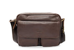 Caldas Walnut Leather Crossbody Bag