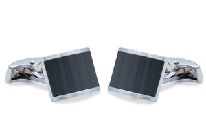 Valencia Black-Chrome Cufflink