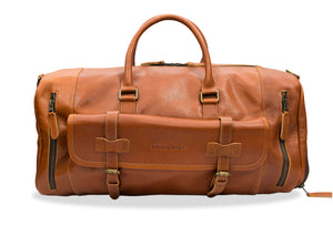 Barichara Chestnut Leather Duffle