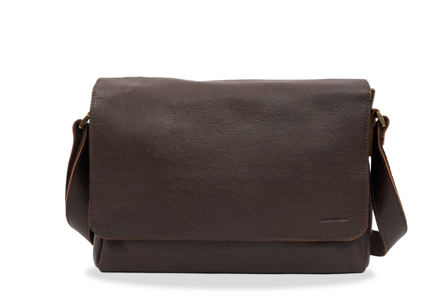 Salento Walnut Leather Crossbody Bag