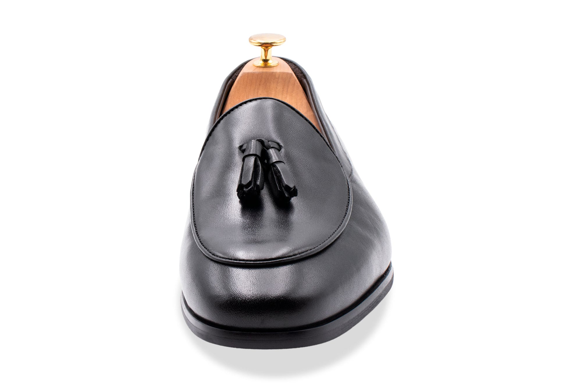 Esquel Black Belgian Tassel Loafer