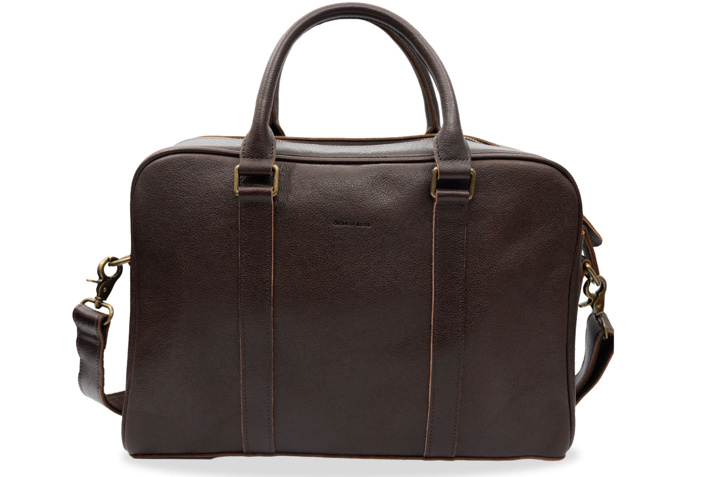 Medellin Walnut Leather Messenger Bag