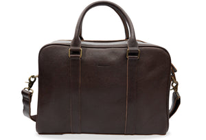 Medellin Walnut Leather Messenger Bag