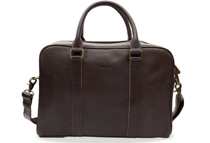 Medellin Walnut Leather Messenger Bag