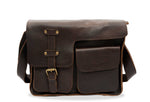 Huila Walnut Leather Satchel Bag