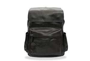 Neiva Black Leather Backpack