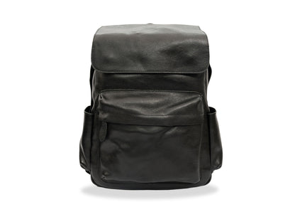 Neiva Black Leather Backpack