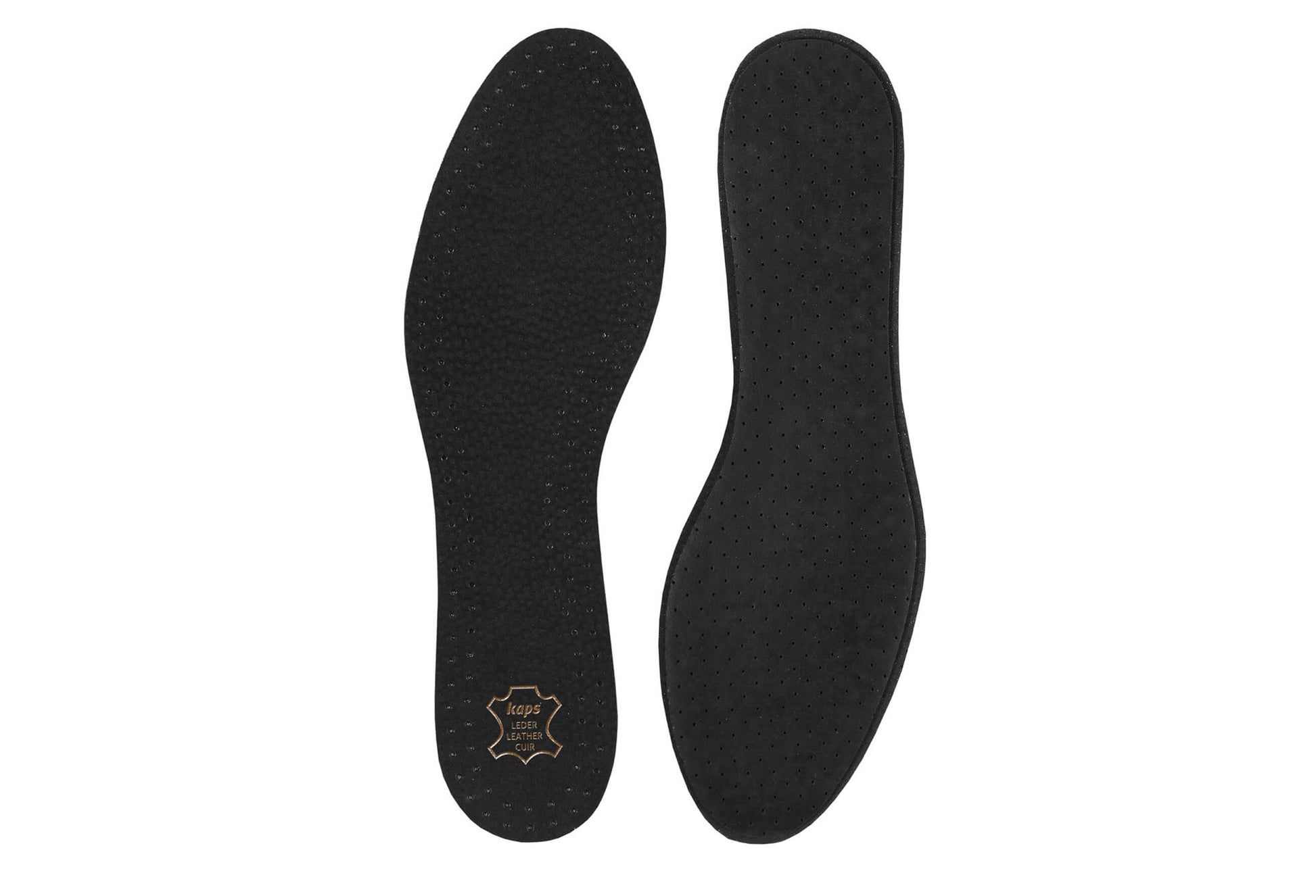 KAPS Leather Carbon Black Premium Shoe Insoles