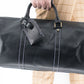 Bogota Black Vintage Leather Duffle
