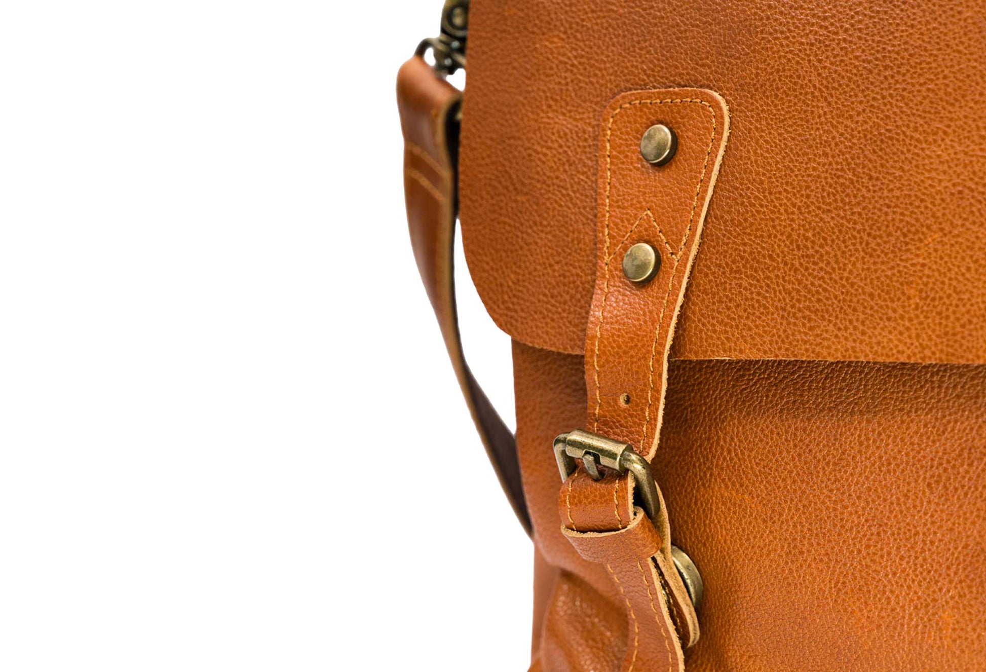Covenas Chestnut Leather Satchel Bag