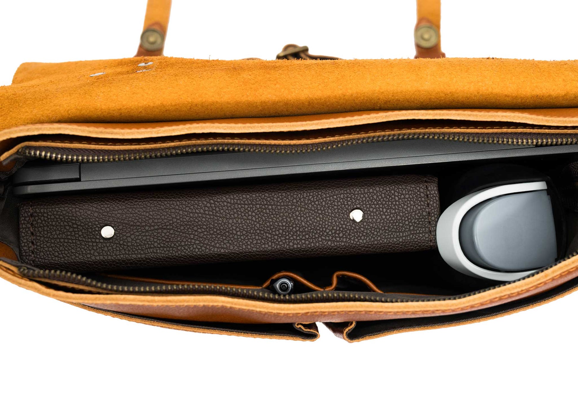Covenas Chestnut Leather Satchel Bag