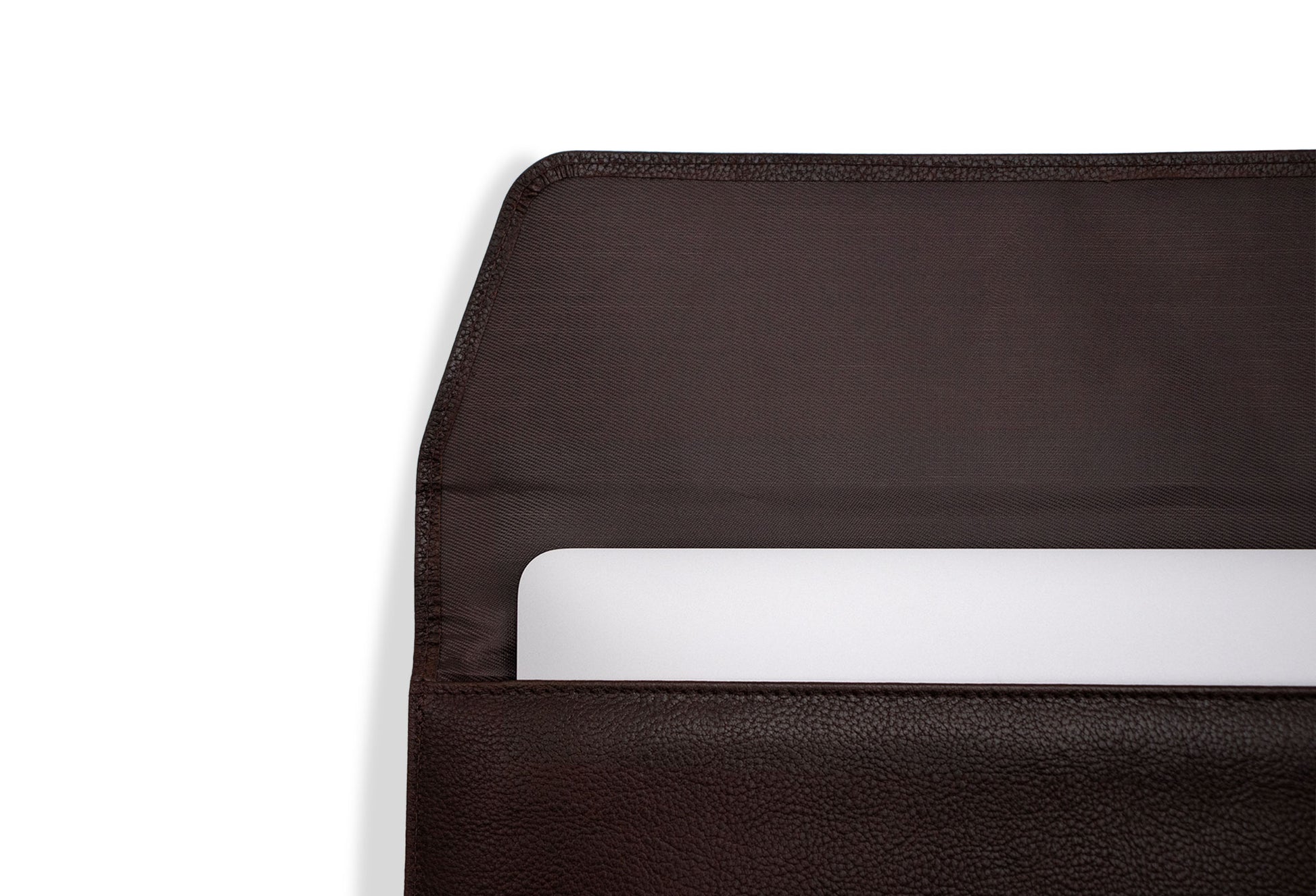 Rocco Walnut Leather Laptop Sleeve