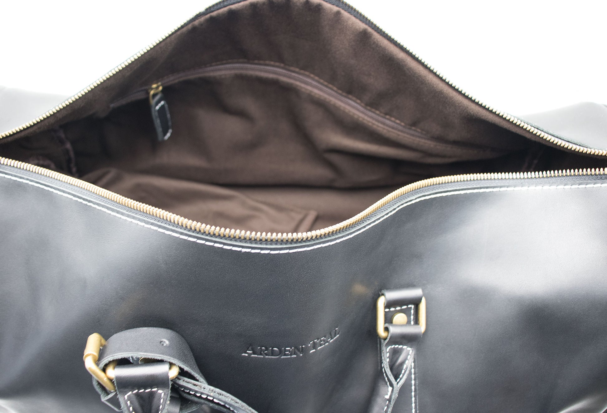 Bogota Black Vintage Leather Duffle
