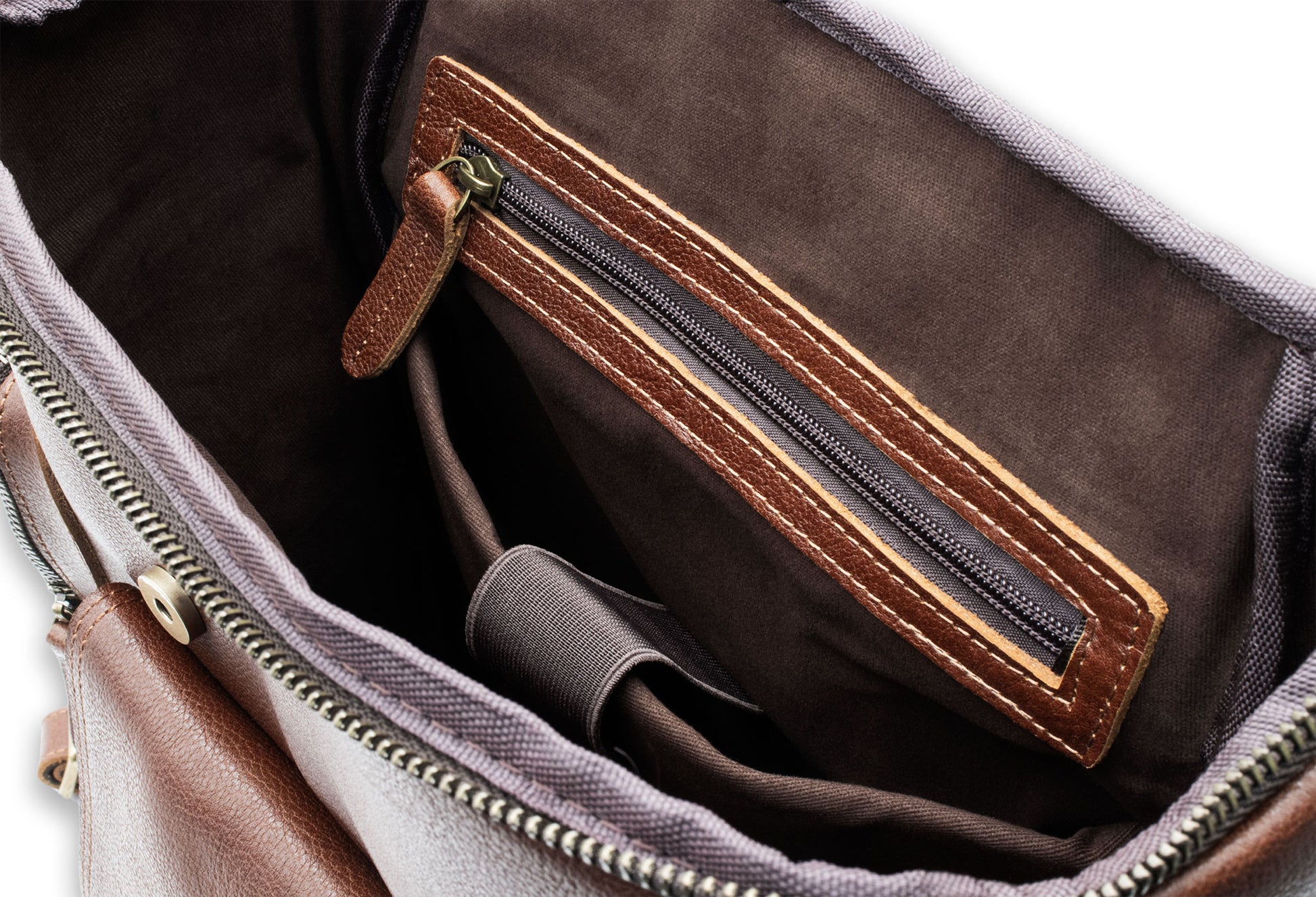 Rovira Chestnut Leather Backpack