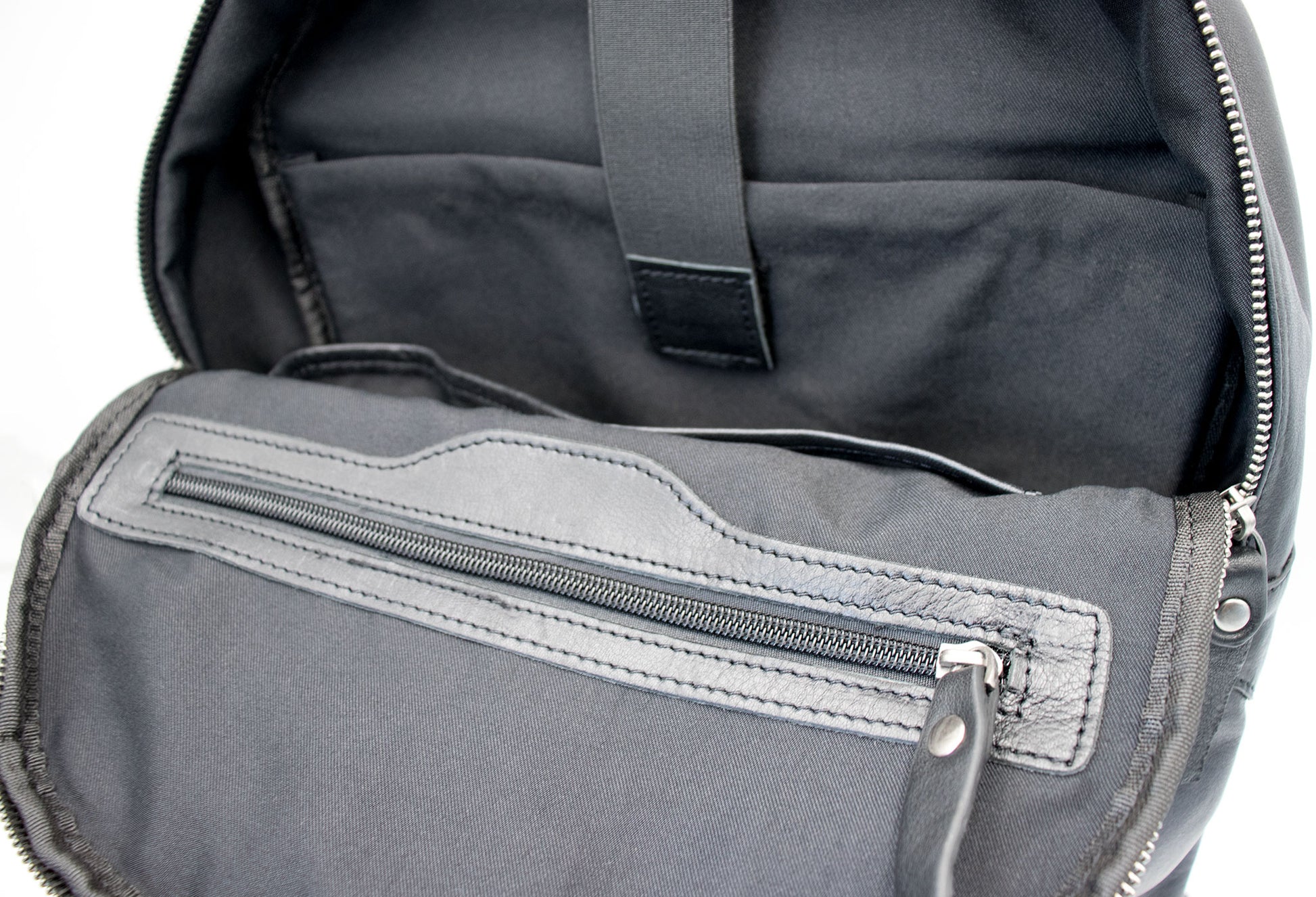 Cartagena Black Leather Backpack