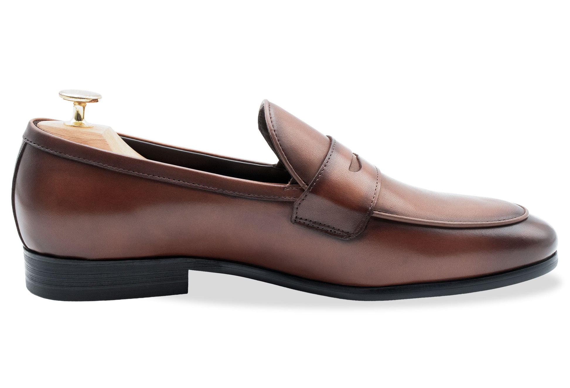 Olavarria Chestnut Penny Loafer