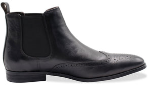 Bariloche Blake Stitch Black Chelsea Boots