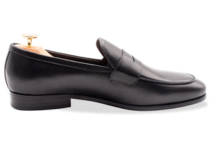 Olavarria Black Penny Loafer