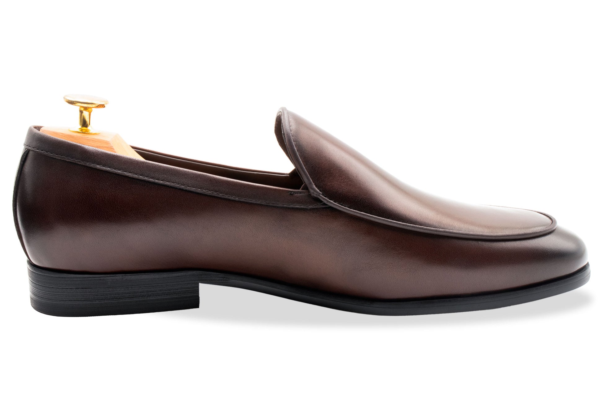 Moreno Walnut Blake Stitch Venetian Loafer