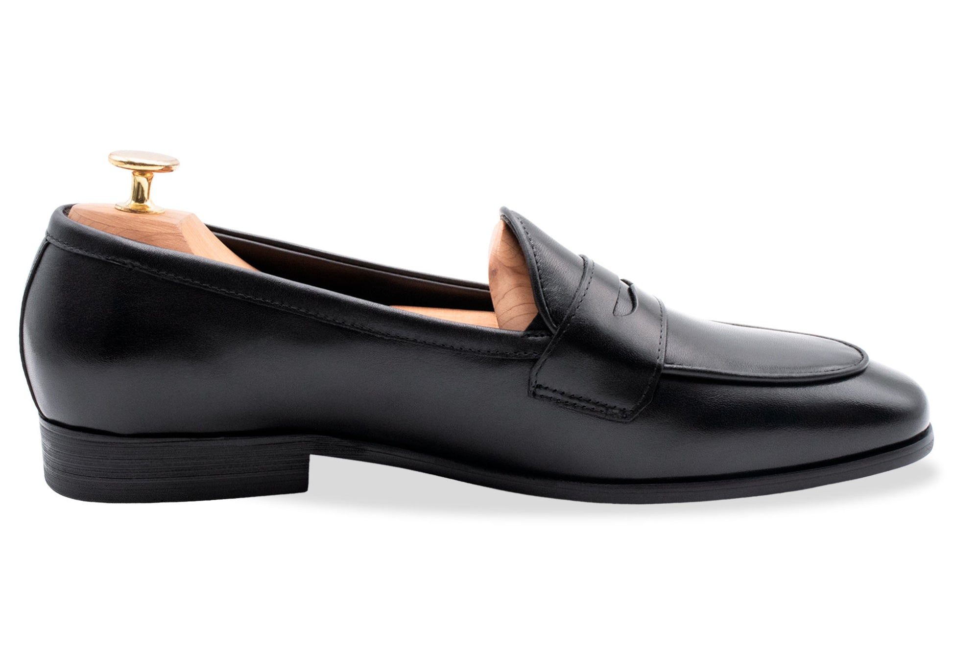Emperado Black Belgian Penny Loafer