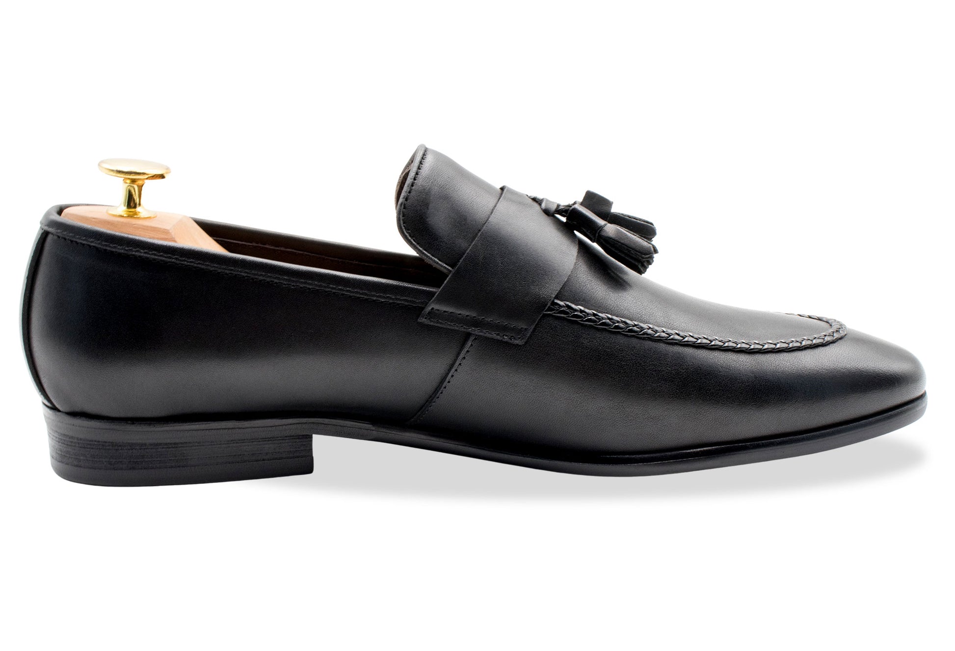 Aguilares Blake Stitch Black Loafer